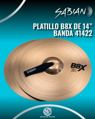 🥁 PLATILLO SABIAN B8X BANDA 14"
Platillo de 14 pulgadas de la serie B8X de Sabian, fabricado en bronce B8 y diseñado especialmente para uso en bandas marciales, sinfónicas y ensambles escolares. Ofrece un sonido brillante, definido y con buena proyección, ideal para contextos donde se requiere claridad y presencia sonora tanto en interiores como en exteriores.
📍 Disponible en tiendas físicas Medellín, Bogotá, Cali, Bucaramanga y Pereira o en nuestra tienda virtual tmsmusic.co
@sabiancymbals  SABIAN