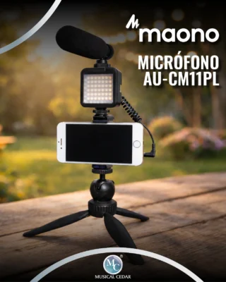 🎤 MICRÓFONO MAONO AU-CM11PL
Micrófono profesional supercardioide, diseñado para vlogging, entrevistas y grabación de audio en cámara o smartphone. Su patrón polar permite una captura enfocada de la voz, reduciendo el ruido de fondo para un sonido más claro. Incluye luz LED integrada, mini trípode, abrazadera para teléfono, espuma antiviento, cable TRRS y adaptador TRRS a TRS.
📍 Disponible en tiendas físicas Medellín, Bogotá, Cali, Bucaramanga y Pereira o en nuestra tienda virtual tmsmusic.co
@maonoglobal 
Maono
