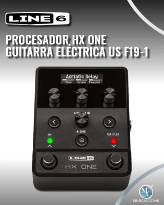 🎛️ PROCESADOR LINE 6 HX ONE PARA GUITARRA ELÉCTRICA F19-1
Procesador de efectos compacto que integra más de 250 efectos HX de Line 6 en un solo pedal. Permite usar un efecto a la vez, con acceso a 128 presets, controles intuitivos y pantalla OLED para una visualización clara. Incorpora el HX Flux Controller para asignar y automatizar múltiples parámetros con un solo footswitch, además de tap tempo, true bypass o DSP bypass seleccionable, conectividad MIDI y USB-C para edición y actualizaciones. Diseñado para integrarse fácilmente en cualquier pedalboard.
📍 Disponible en tiendas físicas Medellín, Bogotá, Cali, Bucaramanga y Pereira o en nuestra tienda virtual tmsmusic.co
@official_line6  Line 6