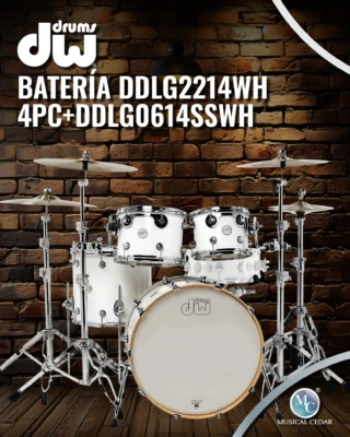 🥁 DW Design Series 4pc – Blanco Brillante
Sonido profesional con la ingeniería legendaria de DW Drums.  🌳 Cascos en arce norteamericano con diseño HVLT™ para un tono cálido y balanceado
✨ Acabado Gloss White, elegante y listo para escenario
🔥 Incluye redoblante DW Design Series 14" a juego
⚠️ No incluye platillos ni bases  Una batería diseñada para músicos exigentes, ideal para estudio y presentaciones en vivo.  📍 Encuéntralo en nuestras tiendas de:
Medellín - Bogotá - Cali - Bucaramanga - Pereira
O en nuestra tienda virtual: tmsmusic.co
@dwdrums 
Drum Workshop Inc. (DW Drums)